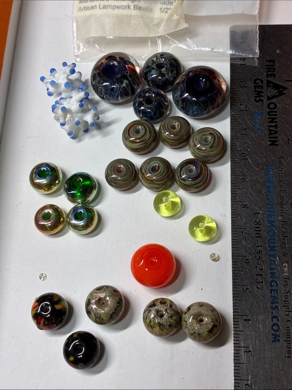 Assorted Glass Lampwork Beads - Multicolor Mix